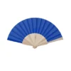 Éventail couleur en bois – Folklore - Bleu Royal