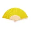Éventail couleur en bambou - Kronix - Jaune