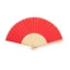 Éventail couleur en bambou - Kronix - Rouge