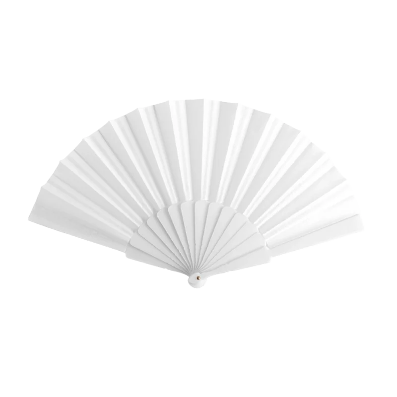 Éventail blanc en plastique - Tela