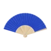Éventail couleur en bambou - Mynor - Bleu Royal