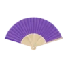 Éventail couleur en bambou - Mynor - Violet